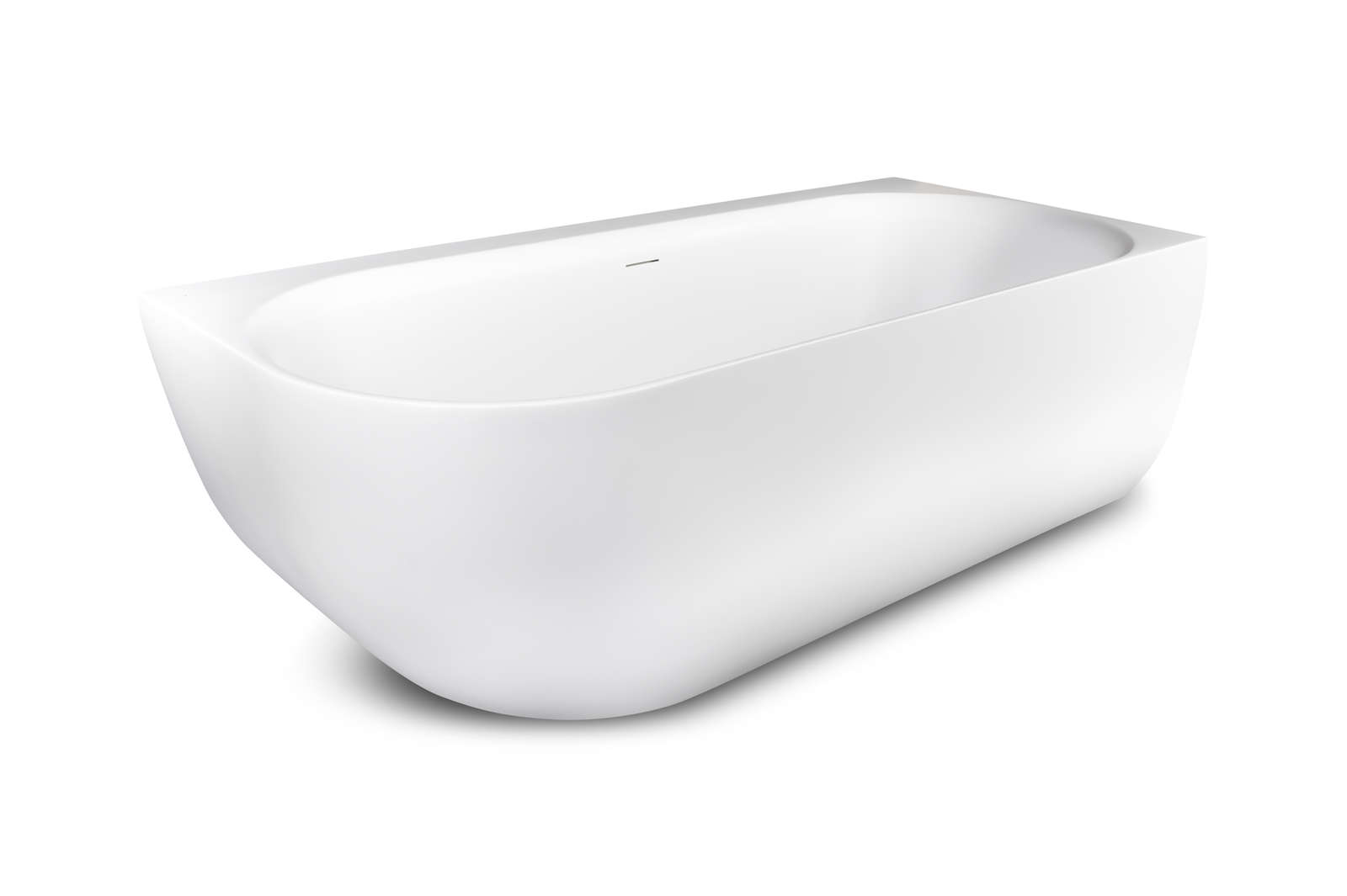 Luca Primo vrijstaand hoekbad 180x80 Links afgerond LUPA1798M Mat wit incl. afvoerset klikplug chroom