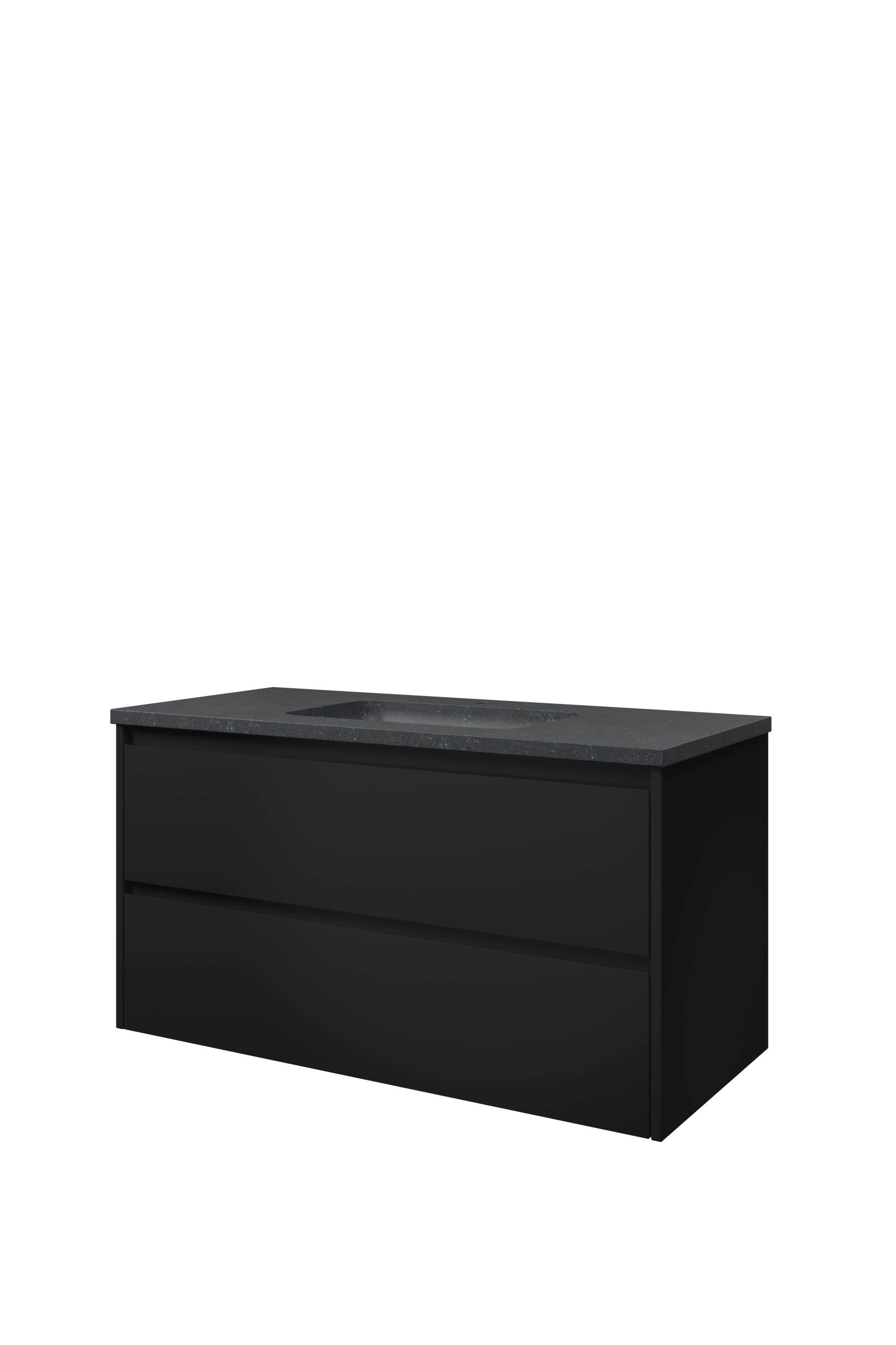Proline set hardsteen Elegant wast. met 1 krgt. en onderk. sym. 1815756 Mat zwart/Blue stone H545xB1000xD460