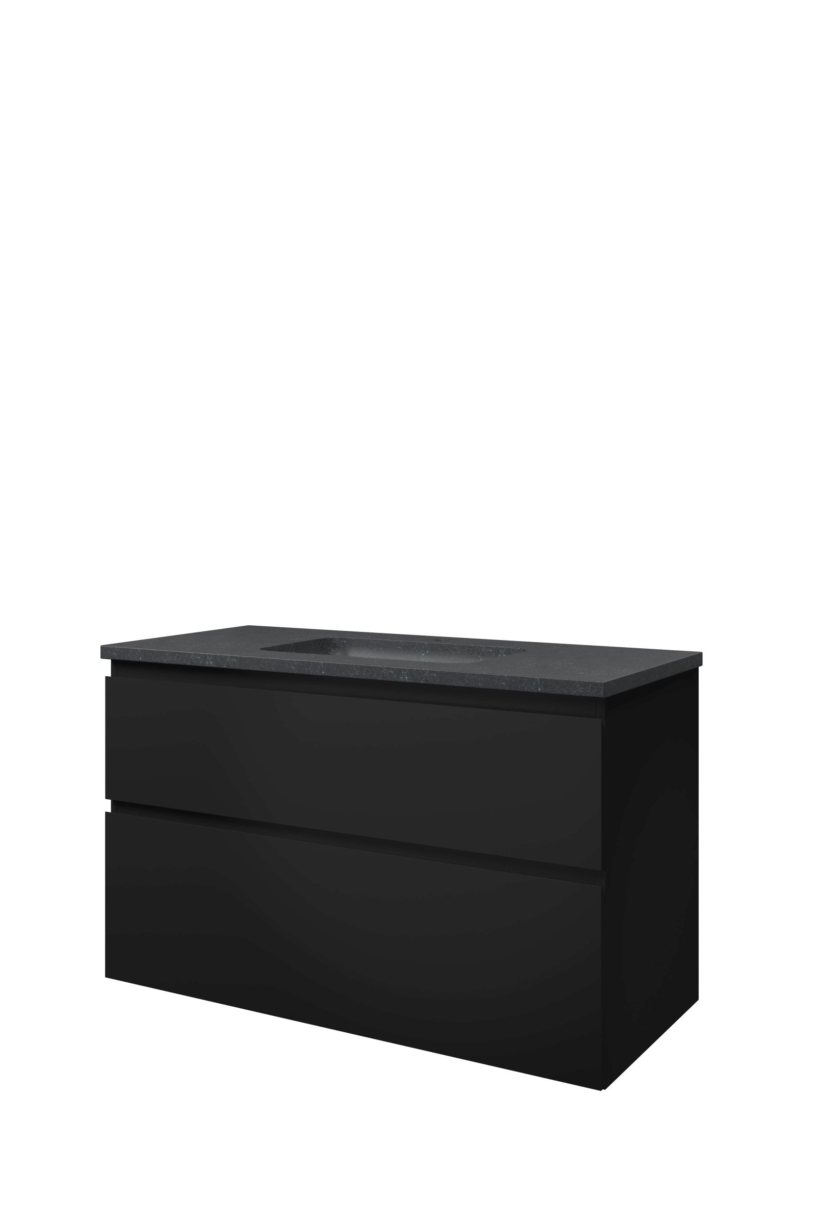 Proline set hardsteen Elegant wast. met 1 krgt. en onderk. a-sym. 1815856 Mat zwart/Blue stone H625xB1000xD460