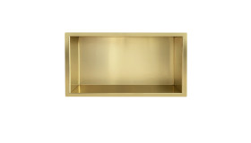 Inbouwnis 30x60x10cm geborsteld messing 33.2194