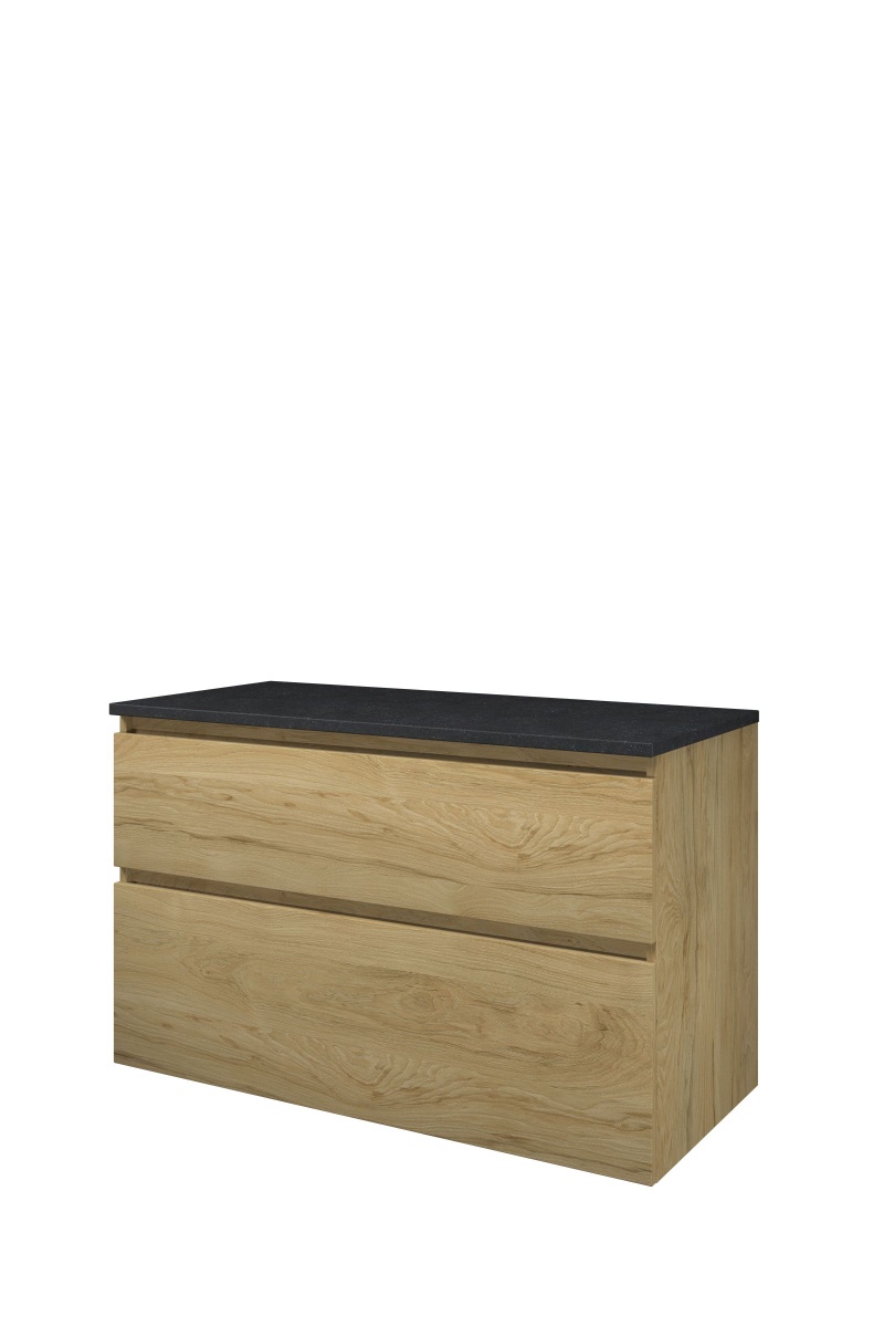 Proline Top afdekplaat hardsteen onderk. a-symm. H620xB1000xD460 Ideal oak/Blue stone / 1817922
