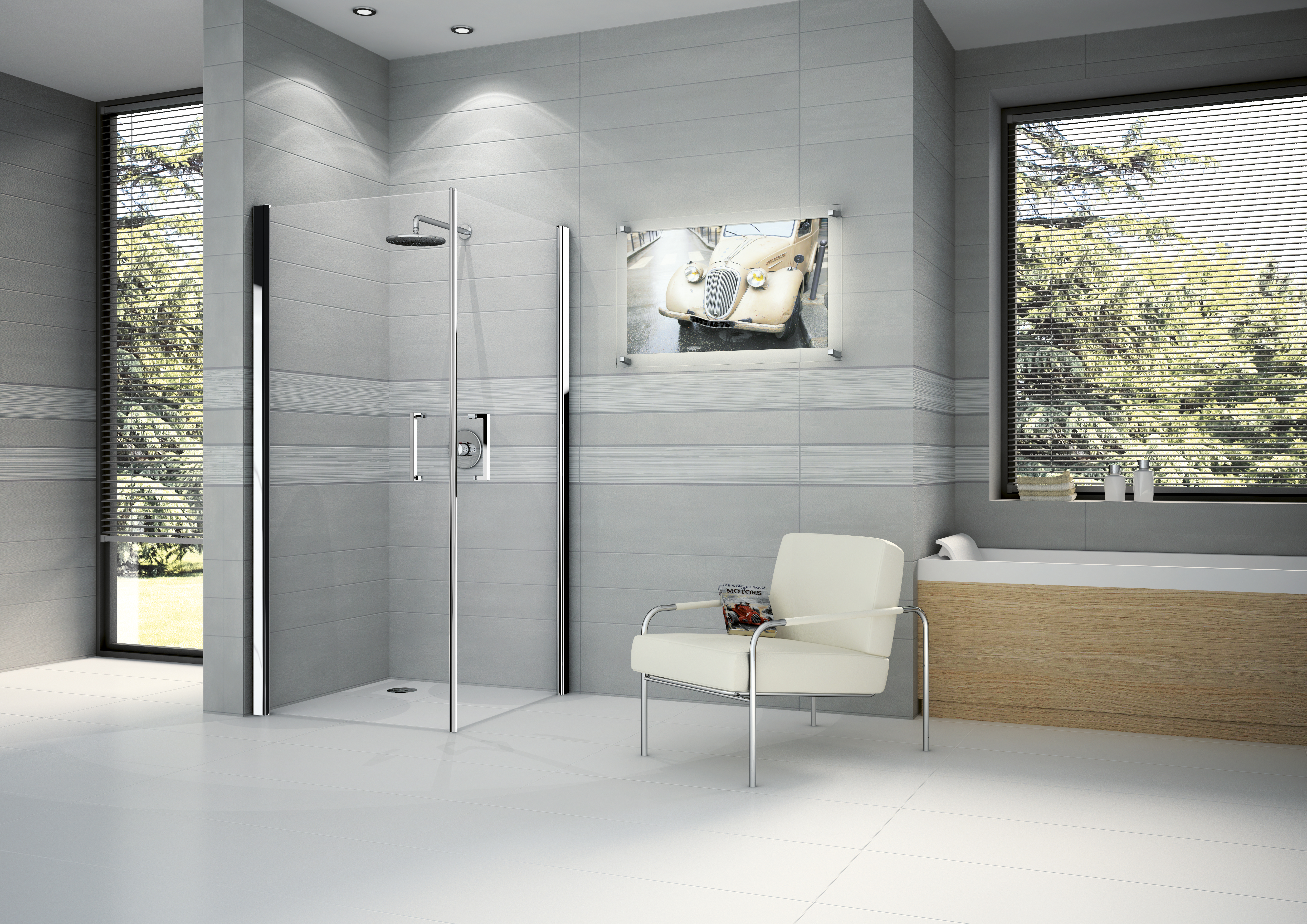 Novellini Giada N 2G 69 69-72 helder glas wit