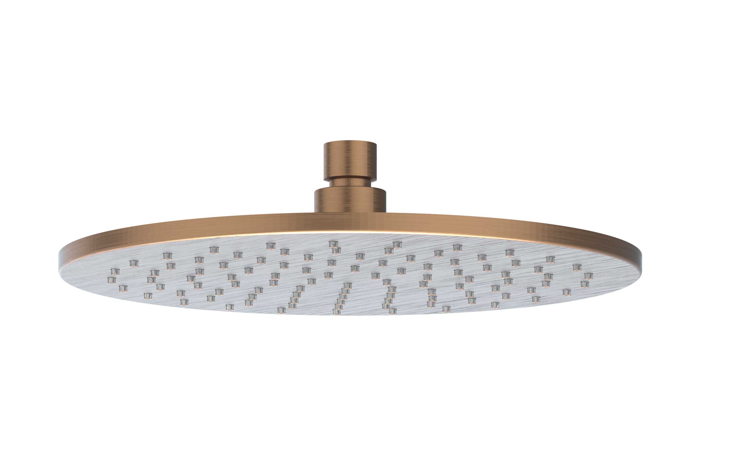 IVY Toebehoren Hoofddouche medium 25cm met antikalk nozzels 6900713 RVS316 gebr. mat koper PVD