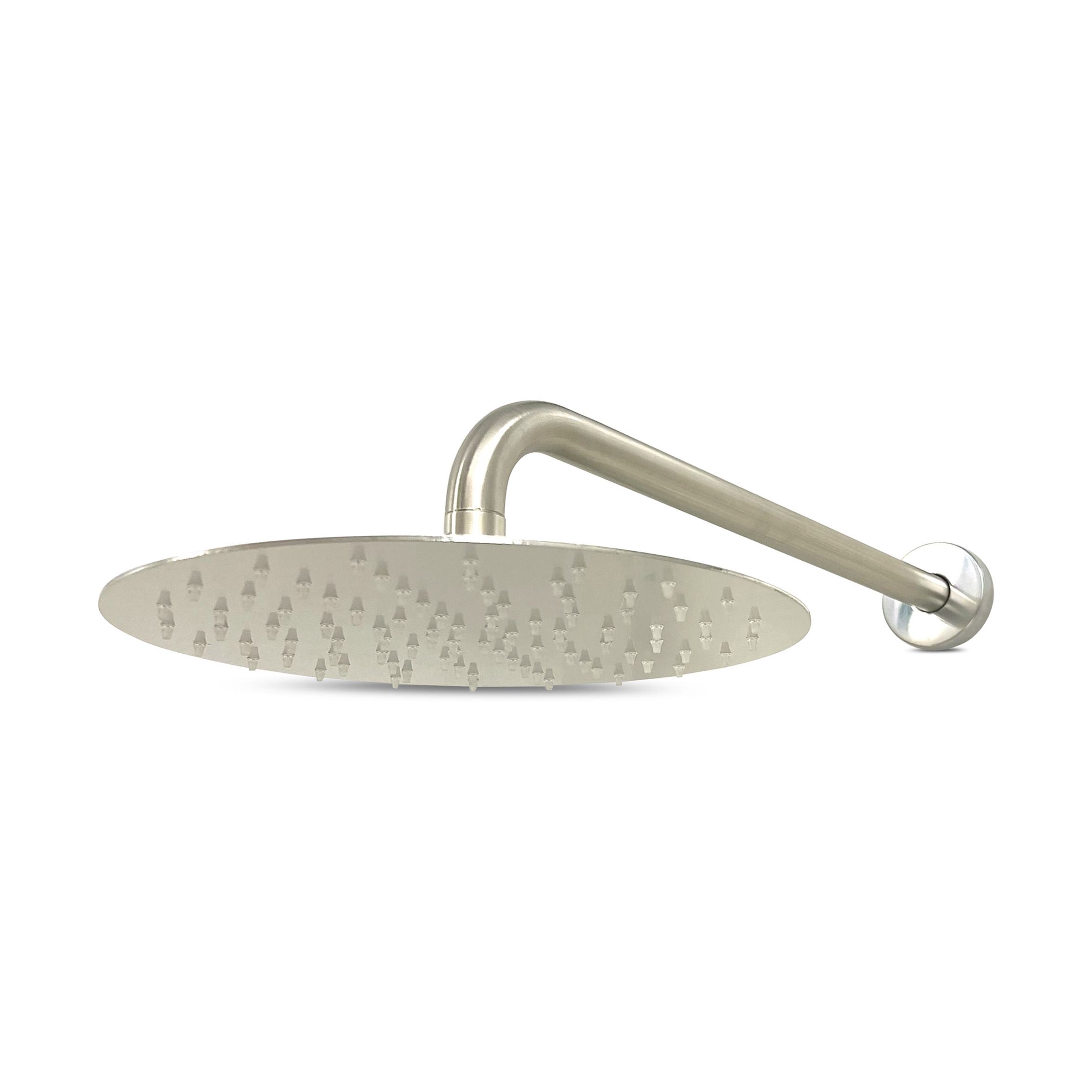 Lagoo Nesso Hoofddouche set Superslim 250 + wandarm 35 cm N9200BN Brushed Nickel