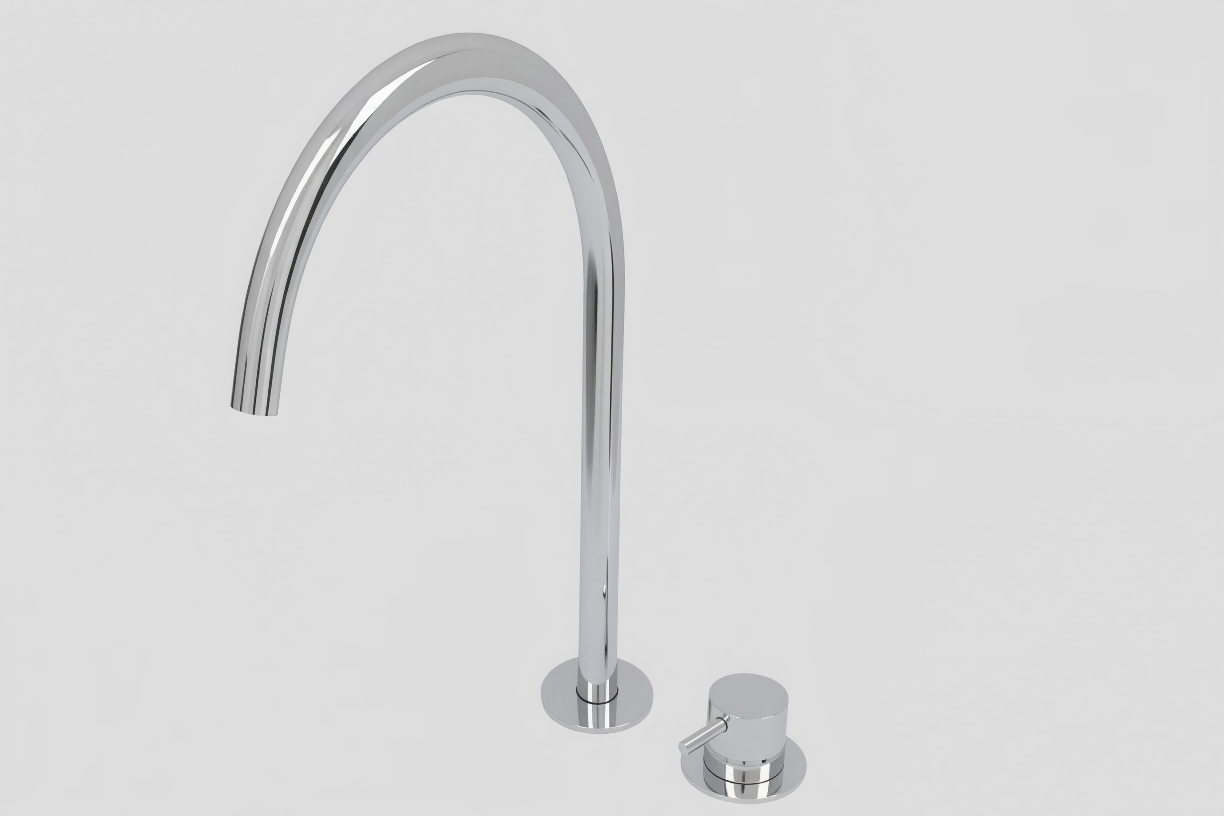 Lagoo Garda Wastafelmengkraan 2-gats m. draaibare uitloop high G1232CH Chrome