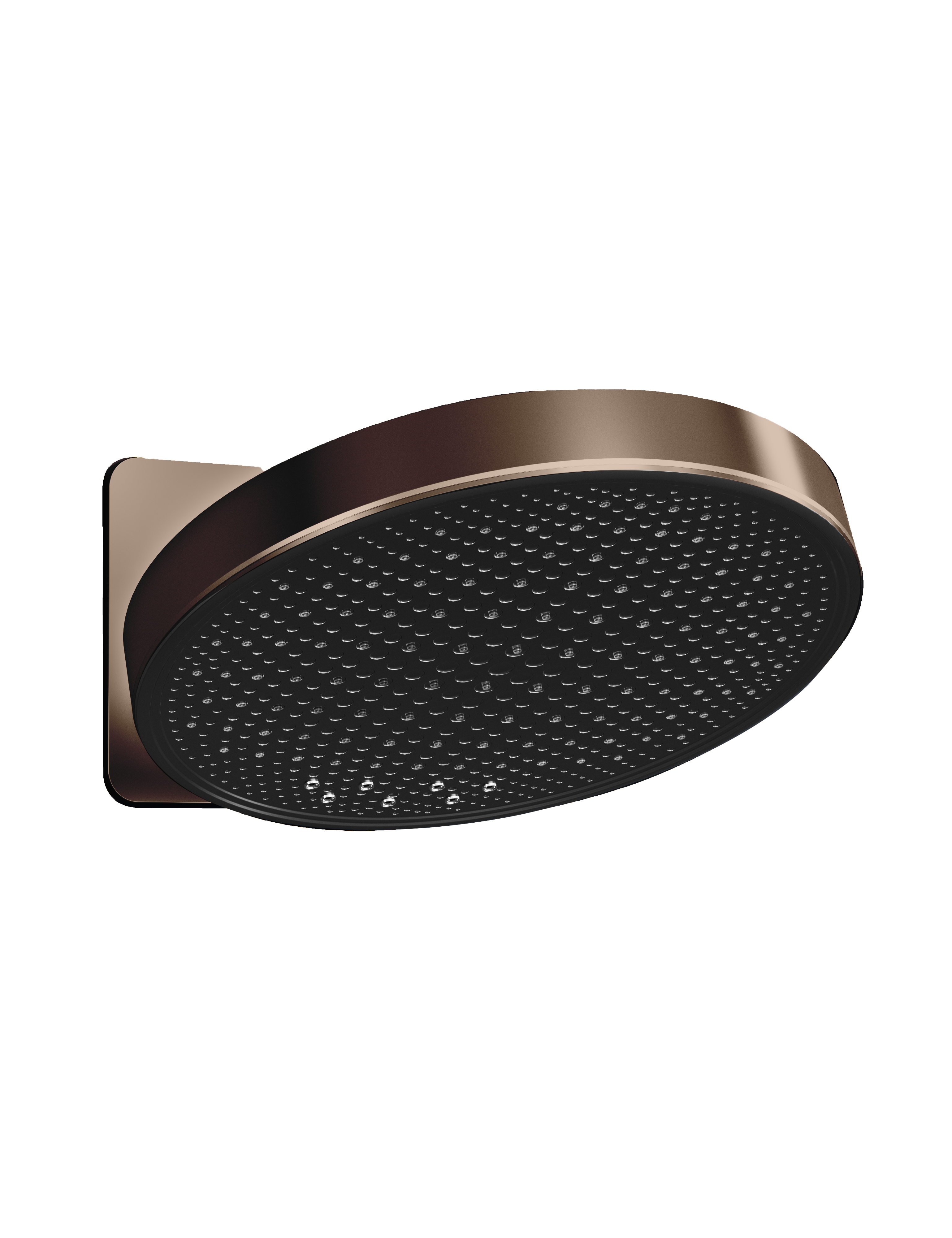 Hotbath More inbouw hoofddouche 30 cm met inbouwbox 2 functies M620TB Tuscan bronze