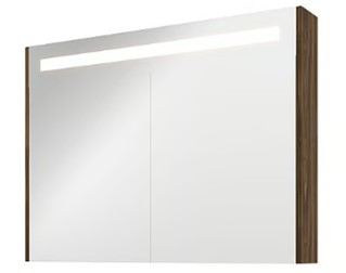 Proline spiegelkast Premium met geint. LED verl. 2 deuren 1809453 Cabana oak H740xB1000xD140