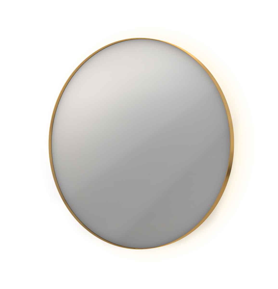 INK spg. SP17 rond in stalen kader incl indir LED verw. color dimbaar + schak. H800xB800xD40 Mat goud / 8408577