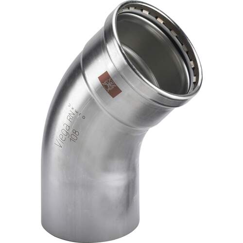 Viega Temponox bocht 45gr pers x spie 76.1 810047