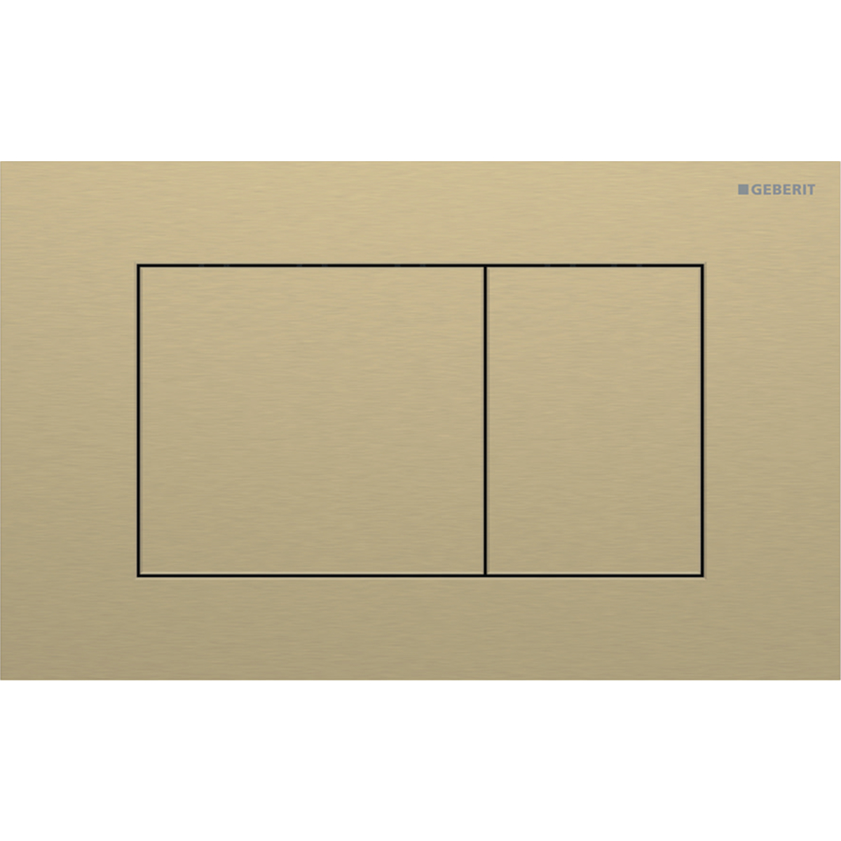 Geberit Sigma40 bedieningsplaat 2-toets spoeling square messing 115.629.QF.1