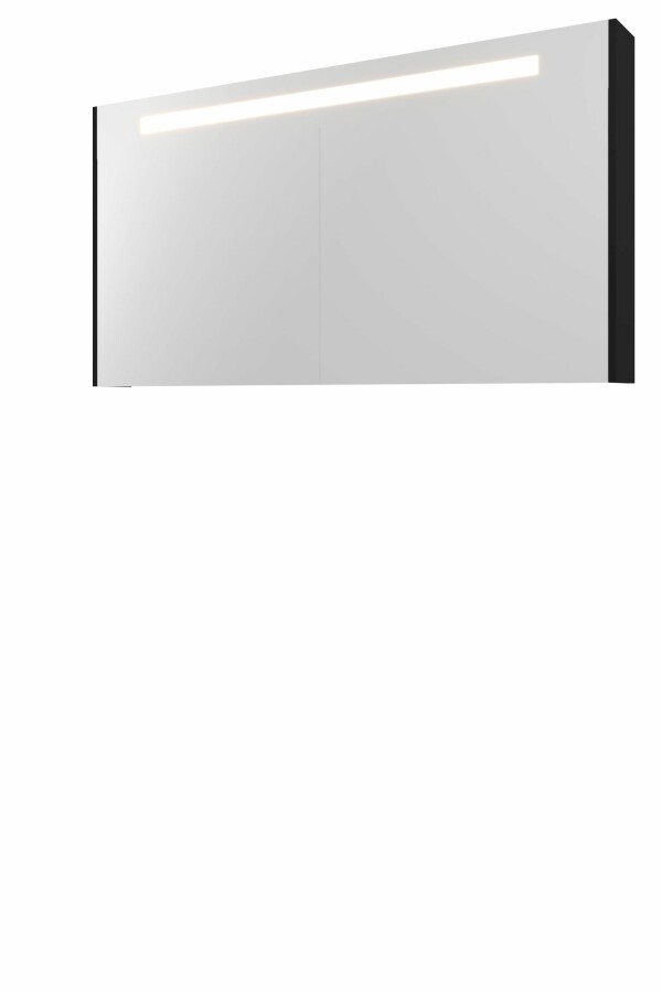 Proline sp.kast Prem. m. geint. Led 3 deuren H740xB1400xD140 Mat zwart / 1809556