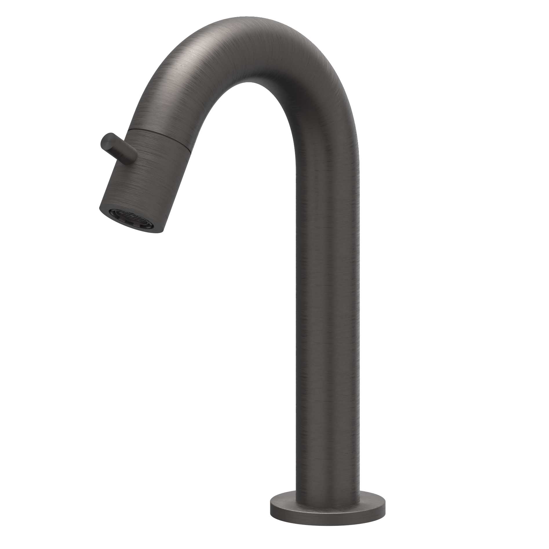 IVY Concord Fonteinkraan gebogen staand model S 6401064 RVS316 gebr. carbon black PVD