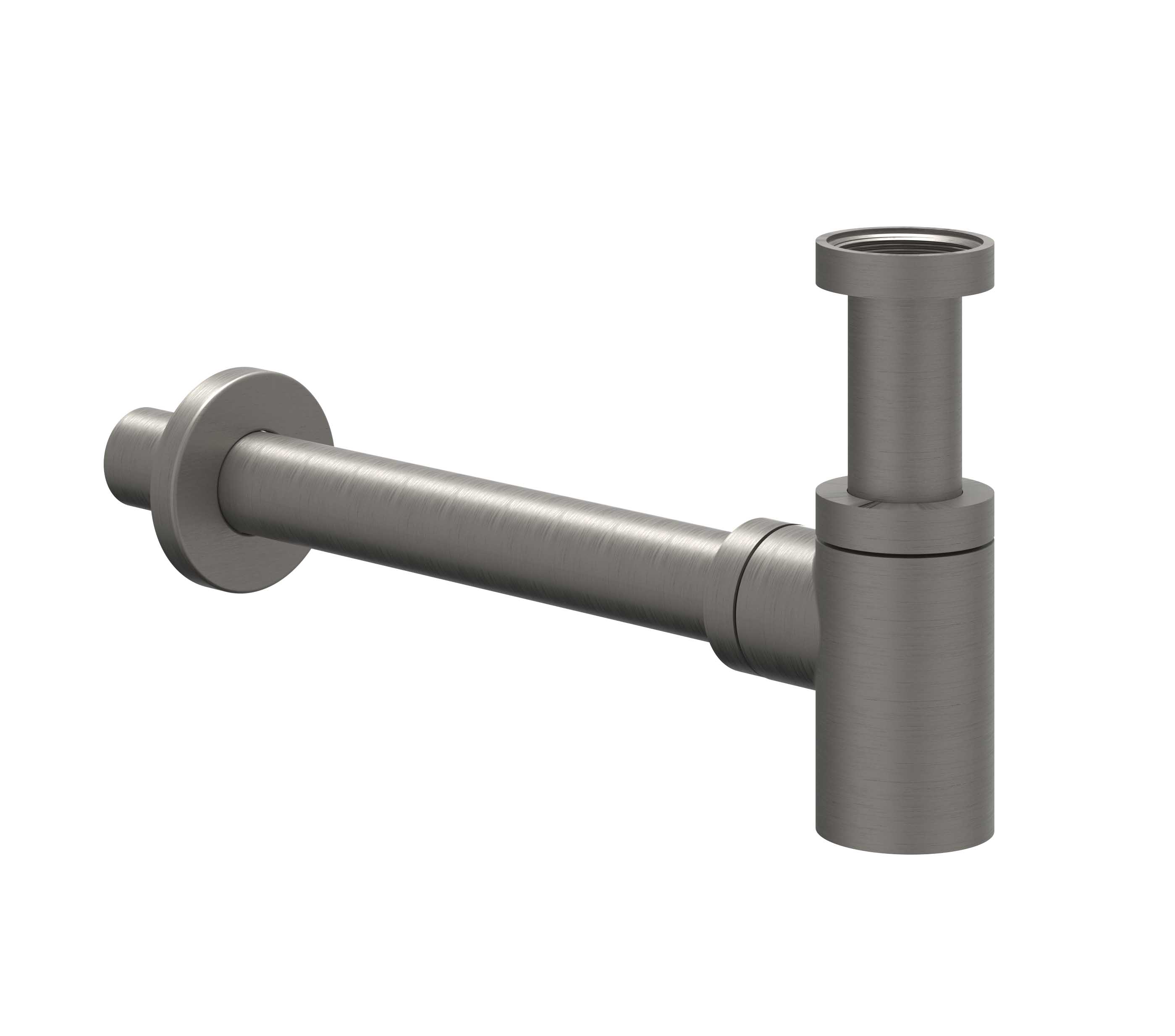 IVY Toebehoren Design sifon laag model 6901856 gebr. metal black PVD