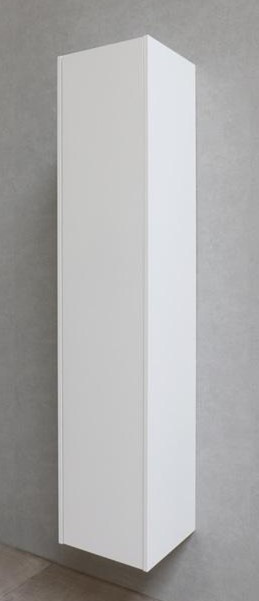 Proline P2O hoge kast 1 deur push 2 open incl. 4 glazen planch. 1228514 Glans wit H1690xB350xD350