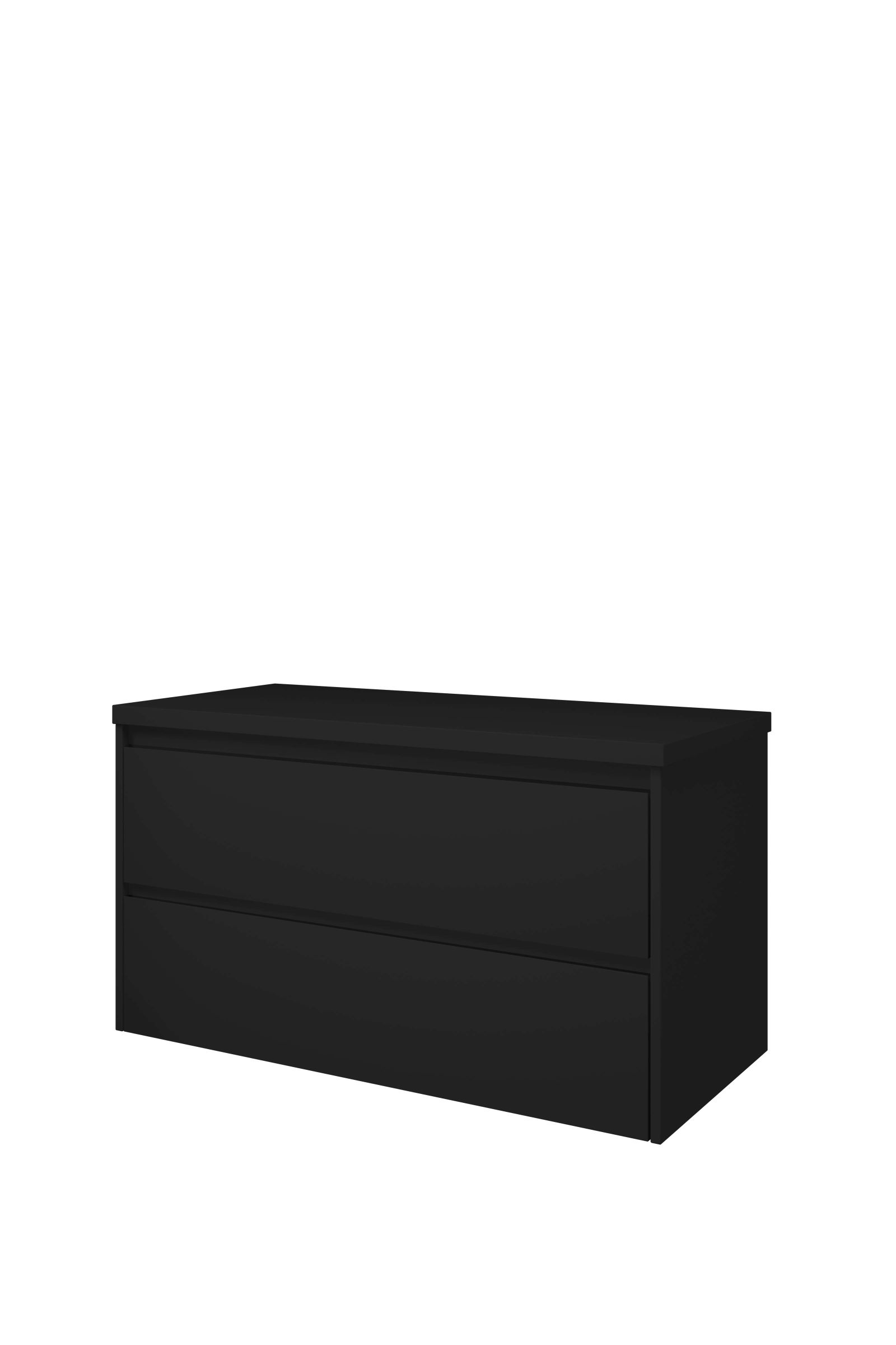 Proline set Top afdekplaat en onderk. sym. 1817266 Mat zwart H552xB1000xD460