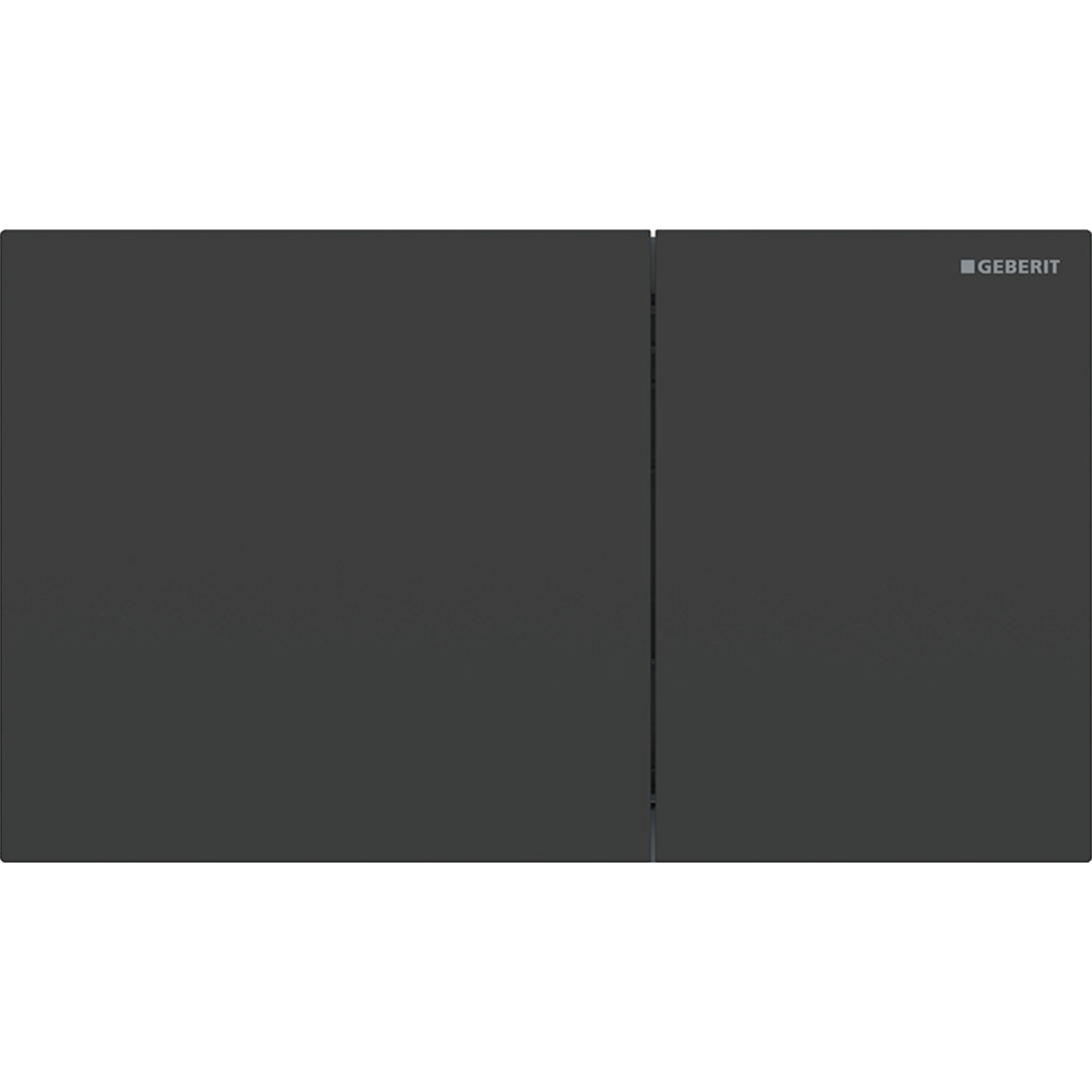 Geberit Sigma70 bedieningsplaat 2- toets square rvs matzwart 115.622.14.1