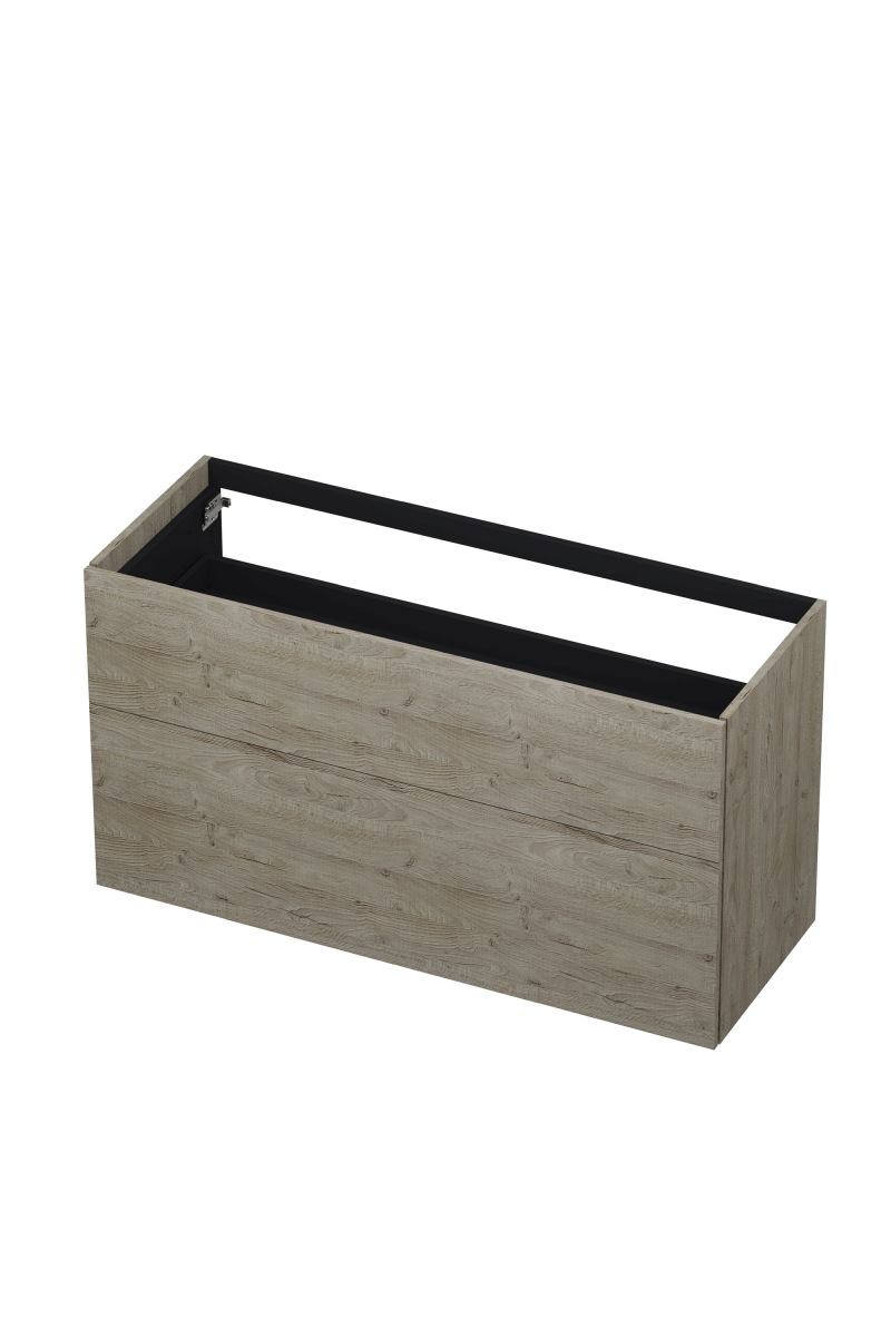 INK onderk. 2 laden push to open 65cm hout decor 1259218 Greige eiken H650xB1200xD450