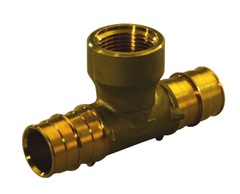 Uponor Q&E T stuk messing 25x3/4x25 1145693