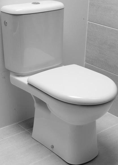 Euroline closet +8 cm verhoogd v/duoblok PK H8236160000001 wit z.reservoir