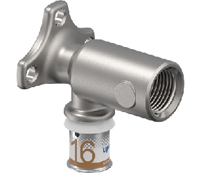 Uponor S Press Plus pers muurplaat lang model 16x1/2 1070646