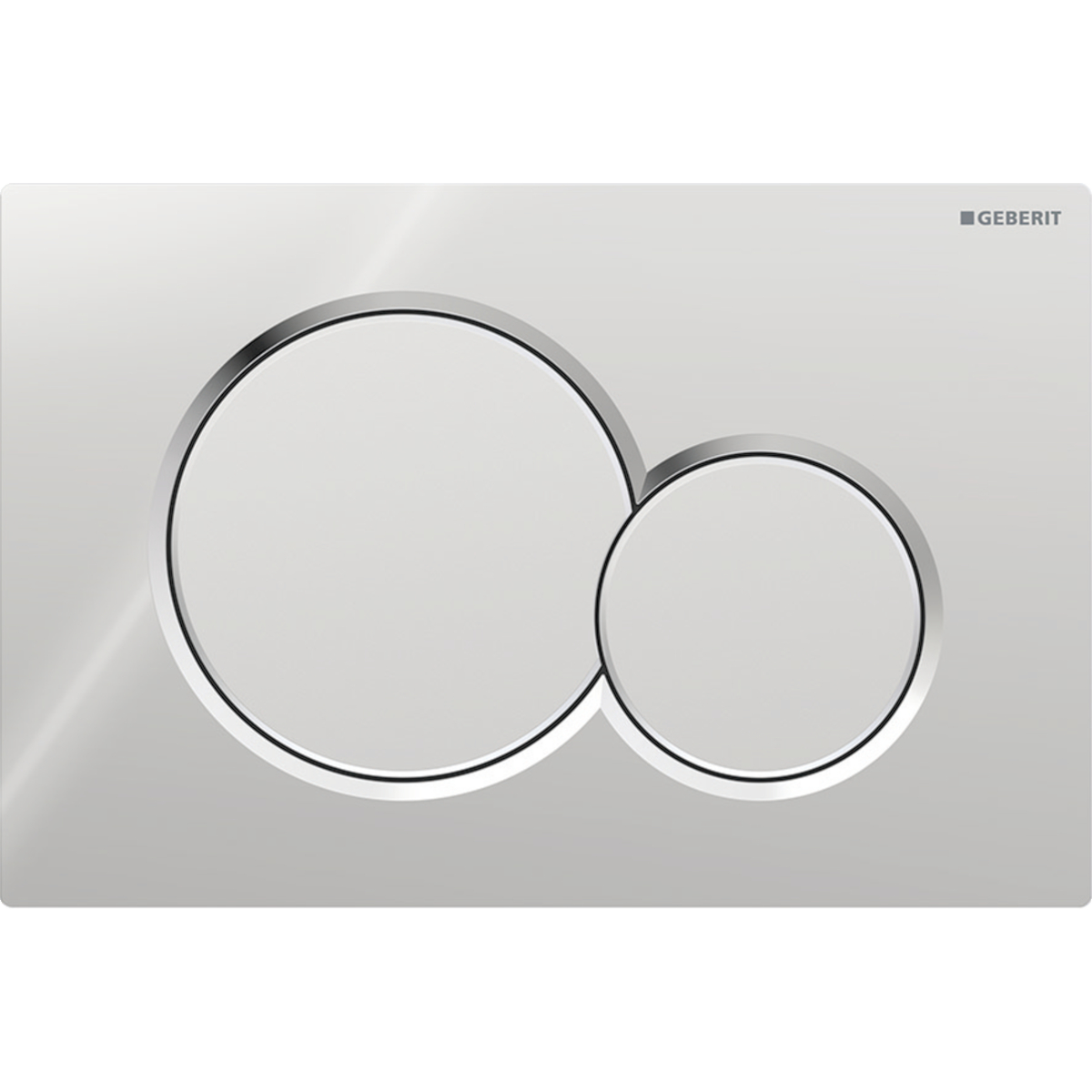 Geberit Sigma01 bedieningsplaat 2- toets round chroom - matchroom 115.770.KA.5