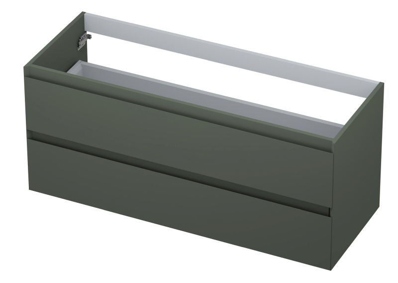 INK onderkast 2 laden gr.loos gelakt 45gr 1240447 mat beton groen H520xB1200xD450