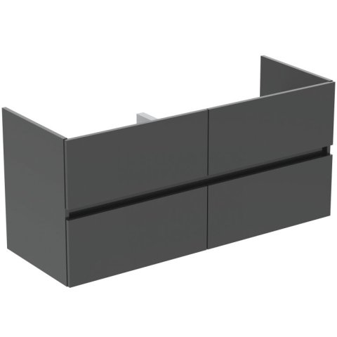 Tiempo wastafelmeubel 120x44 4 laden R0267TI Grijs Hoogglans