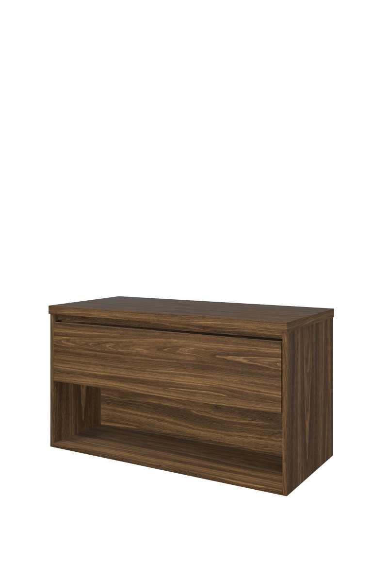 Proline set Top afdekplaat en onderk. met schap 1817223 Cabana oak H552xB1000xD460
