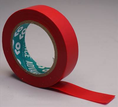 VEDE PVC tape rood 15 mm x 10 mtr 276.8016