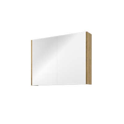 Proline spiegelkast Comfort met spiegel op plaat aan binnenzijde 2 deuren 1808602 Ideal oak H600xB800xD140