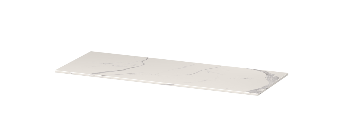 INK Afdekplaat van keramische slab zonder uitsparing H10xB1200xD450 Statuario glans / 210233
