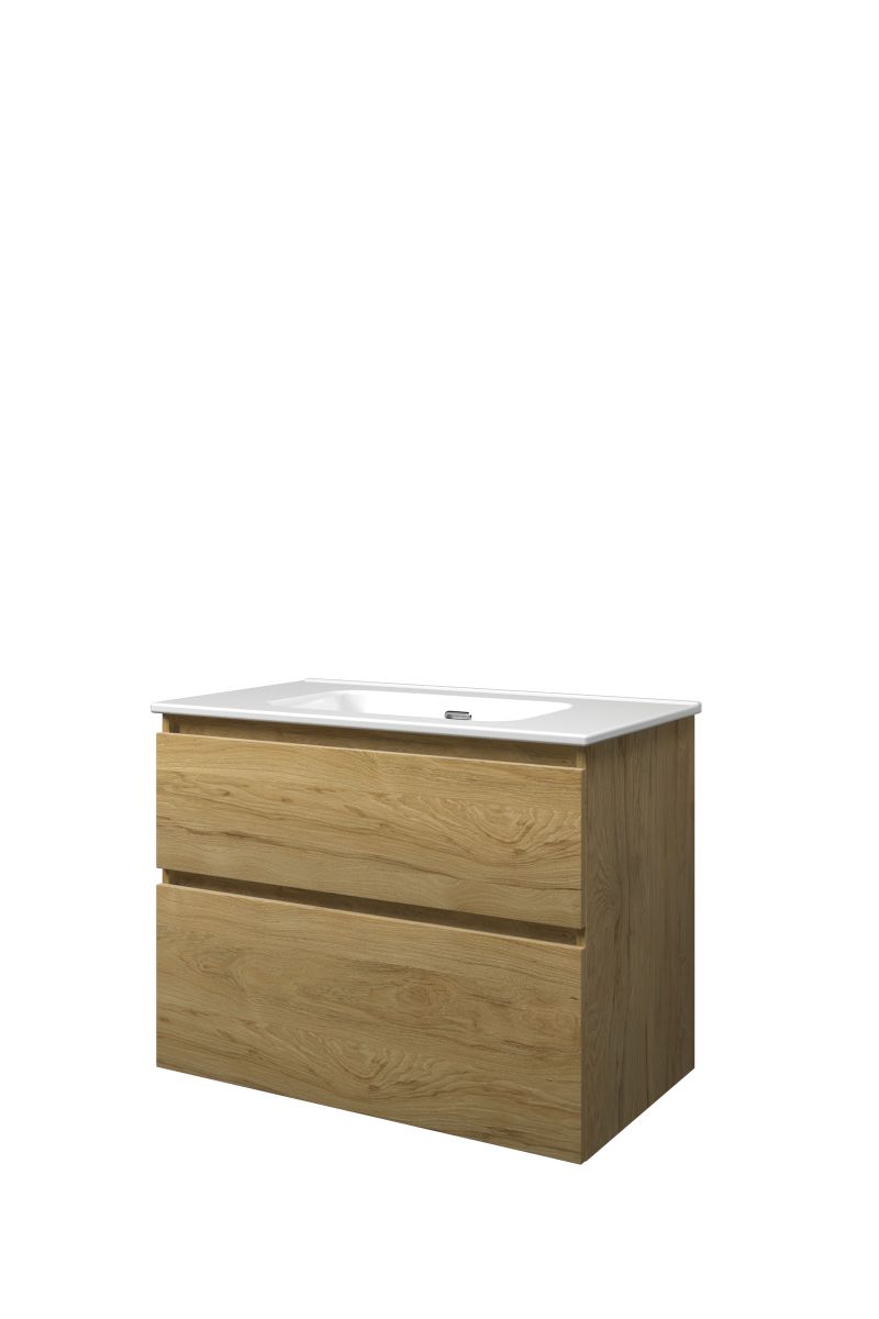 Proline set porselein Elegant wast. z. krgt. en onderk. a-sym. 1815222 Ideal oak/Glans wit H620xB800xD460