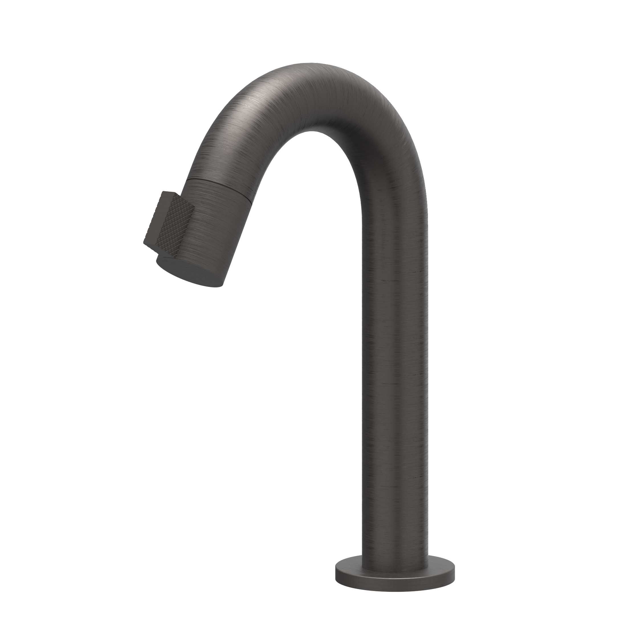 IVY Tribe Fonteinkraan gebogen staand model S 6401074 RVS316 gebr. carbon black PVD