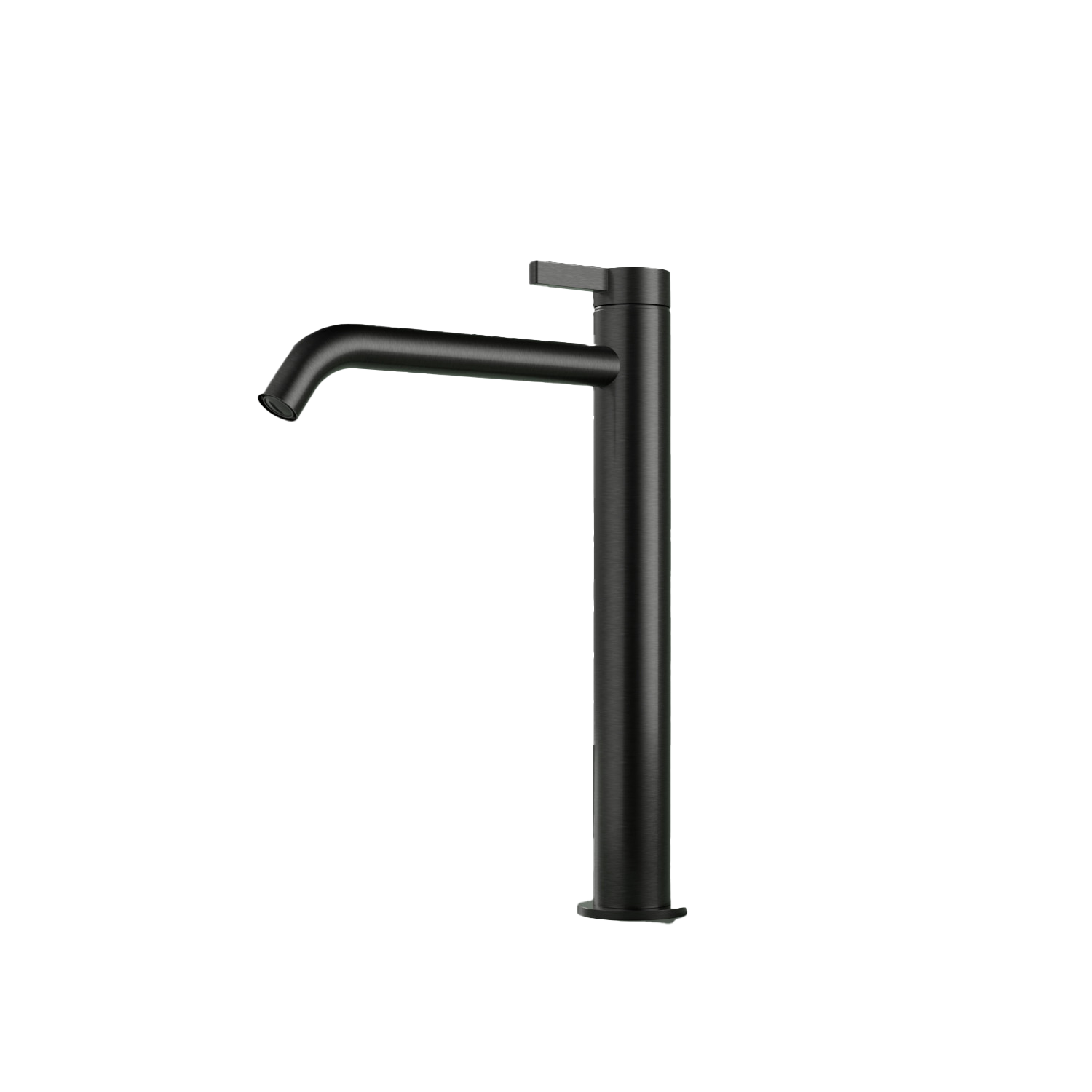 Hotbath Ace wastafelmengkraan hoog zonder waste AC003HMBP Mat Zwart PVD