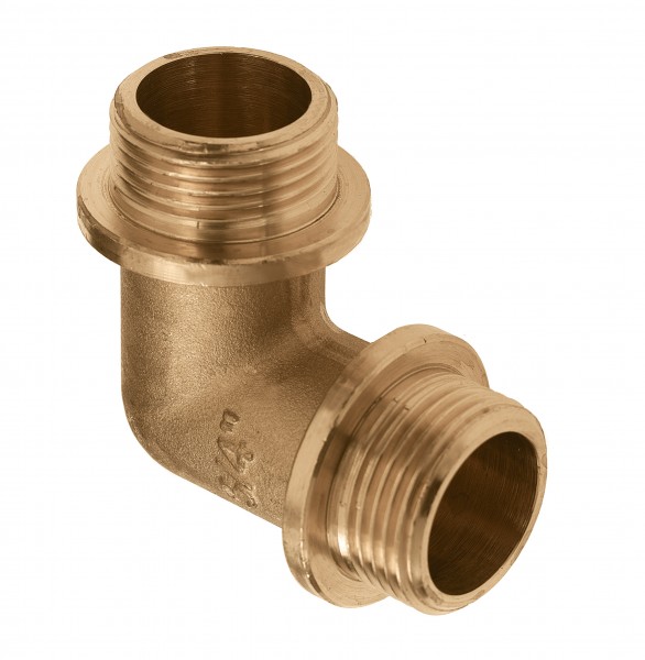 Messing Knie 1/2 2x btdr.