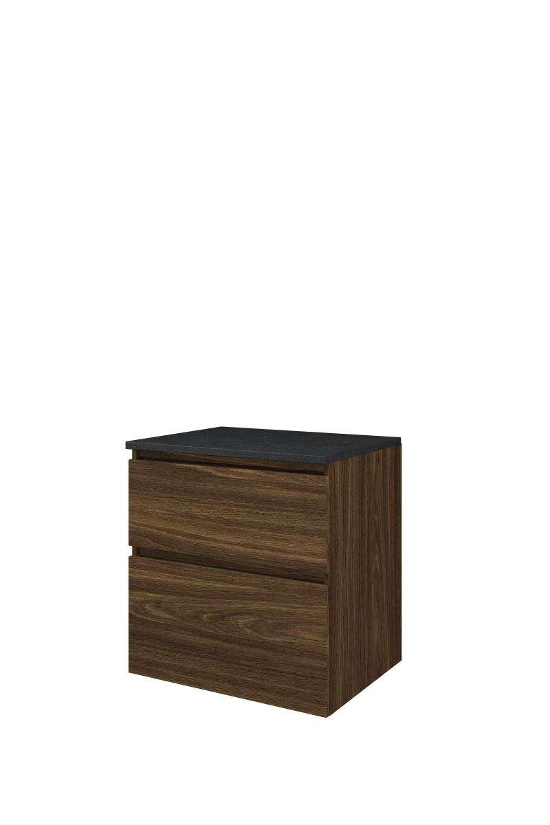Proline Top afdekplaat hardsteen onderk. a-symm. H620xB600xD460 Cabana oak/Blue stone / 1817863