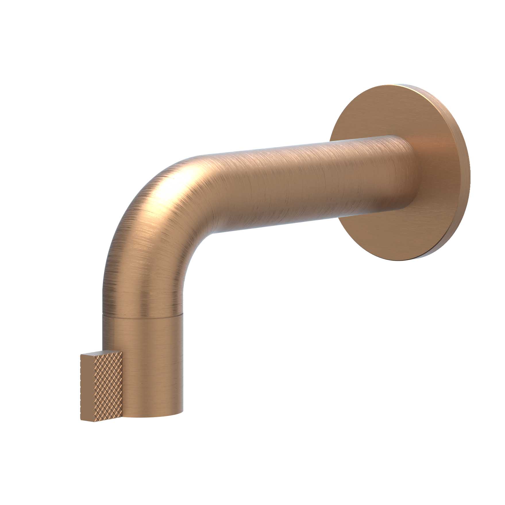 IVY Tribe Fonteinkraan wandmodel niet inkortbaar HOH125cm 6401143 RVS316 gebr. mat koper PVD