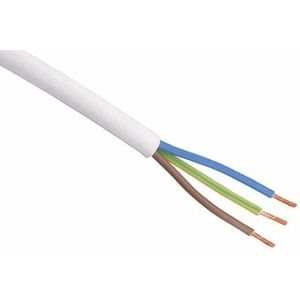 Thermostaatkabel 3 x 0.8 mm wit op rol 100m 009220D3