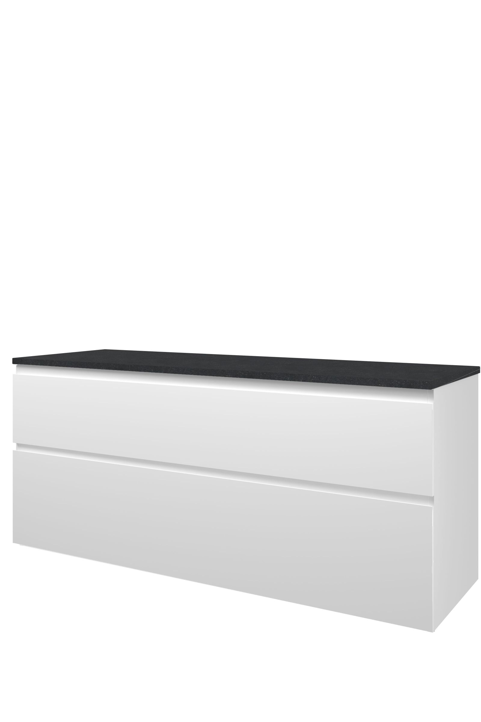 Proline Top afdekplaat hardsteen onderk. a-symm. H620xB1400xD460 Glans wit/Blue stone / 1817994