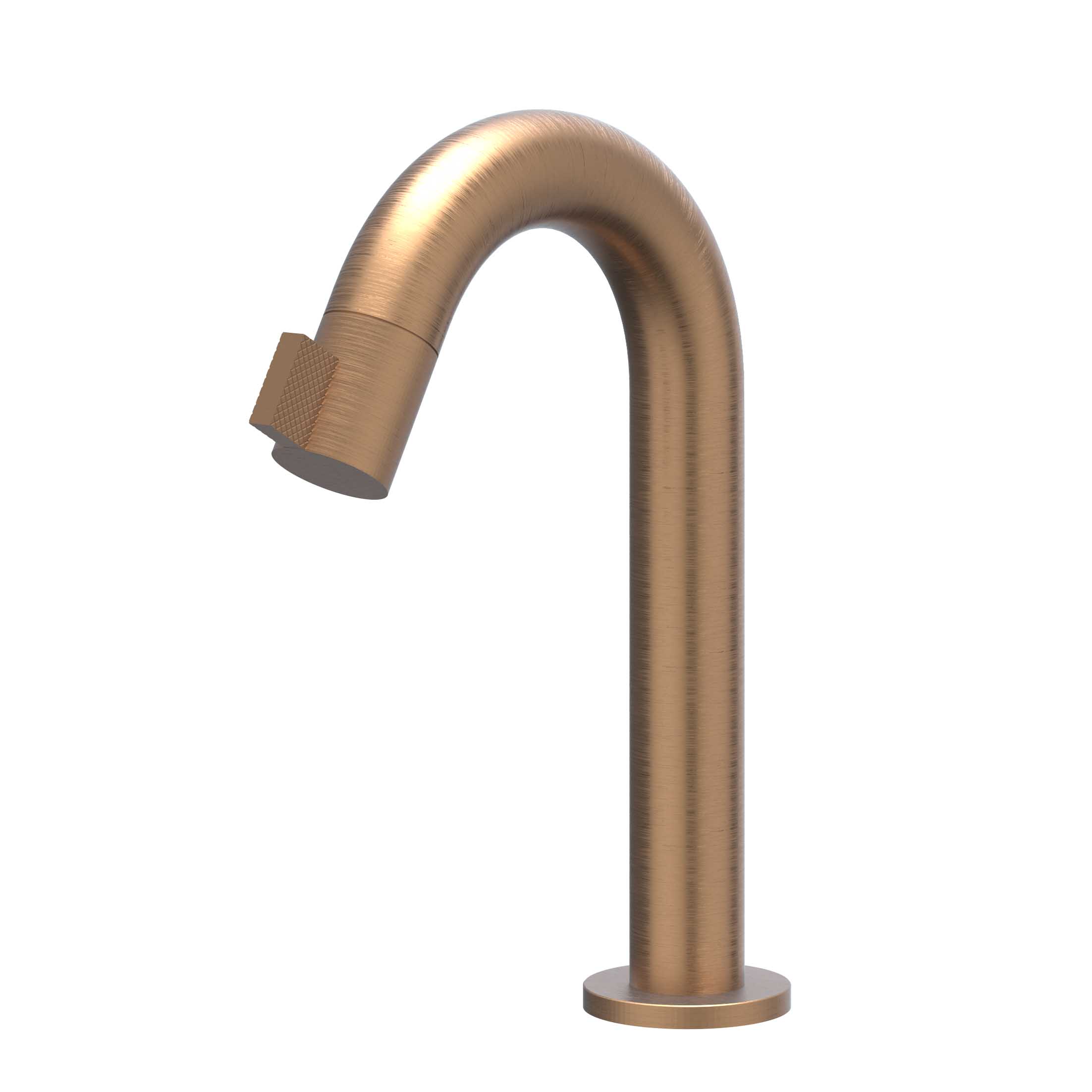 IVY Tribe Fonteinkraan gebogen staand model S 6401073 RVS316 gebr. mat koper PVD