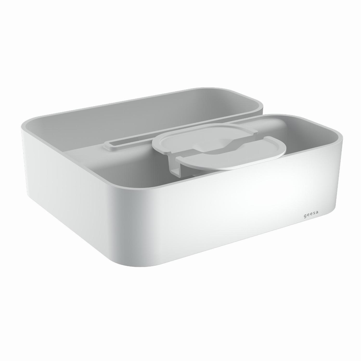 Geesa Frame Clip-on douchemand Wit 918903-01