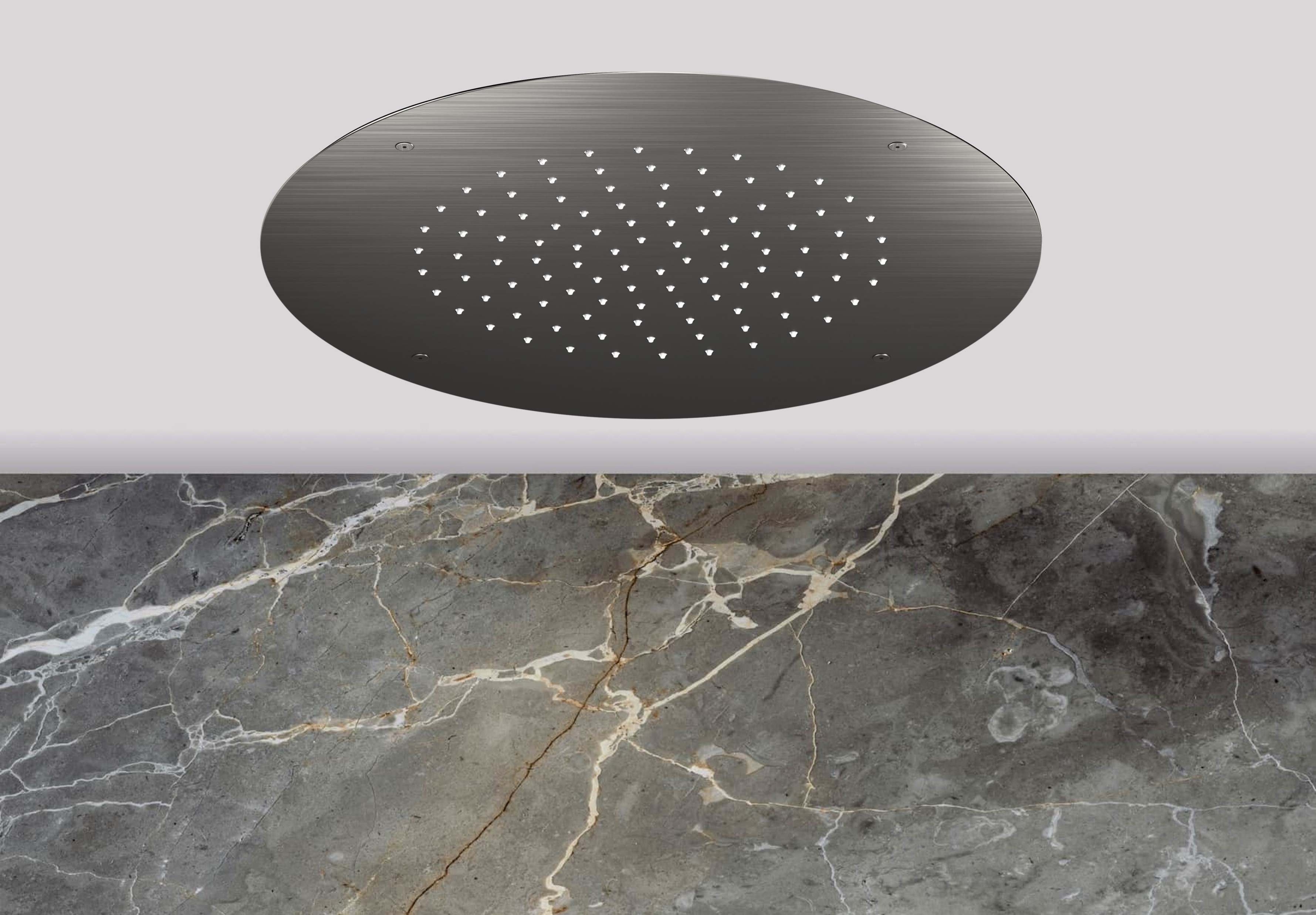 Lagoo Nesso Hoofddouche Showerlicious 420 N8221GM Brushed Gun Metal PVD