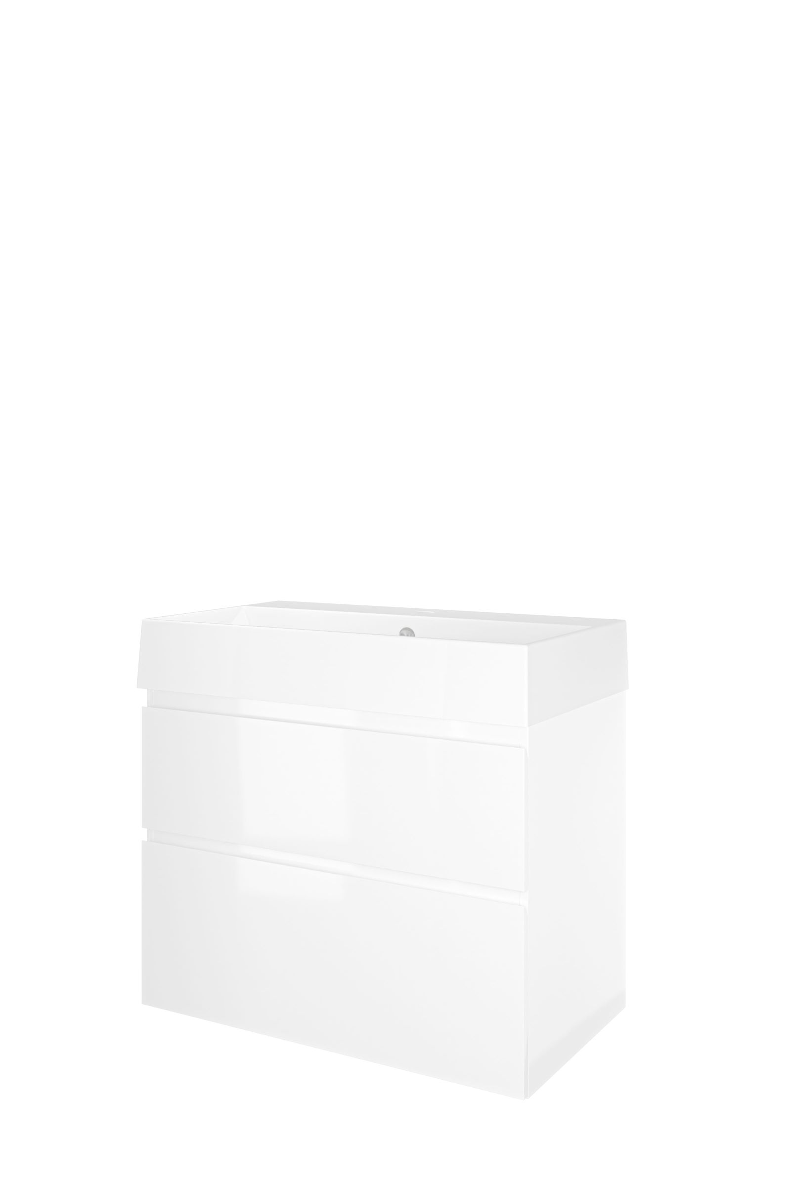 Proline set porselein Loft wast. met 1 krgt. en onderk. a-sym. 1815534 Glans wit/Glans wit H700xB800xD460