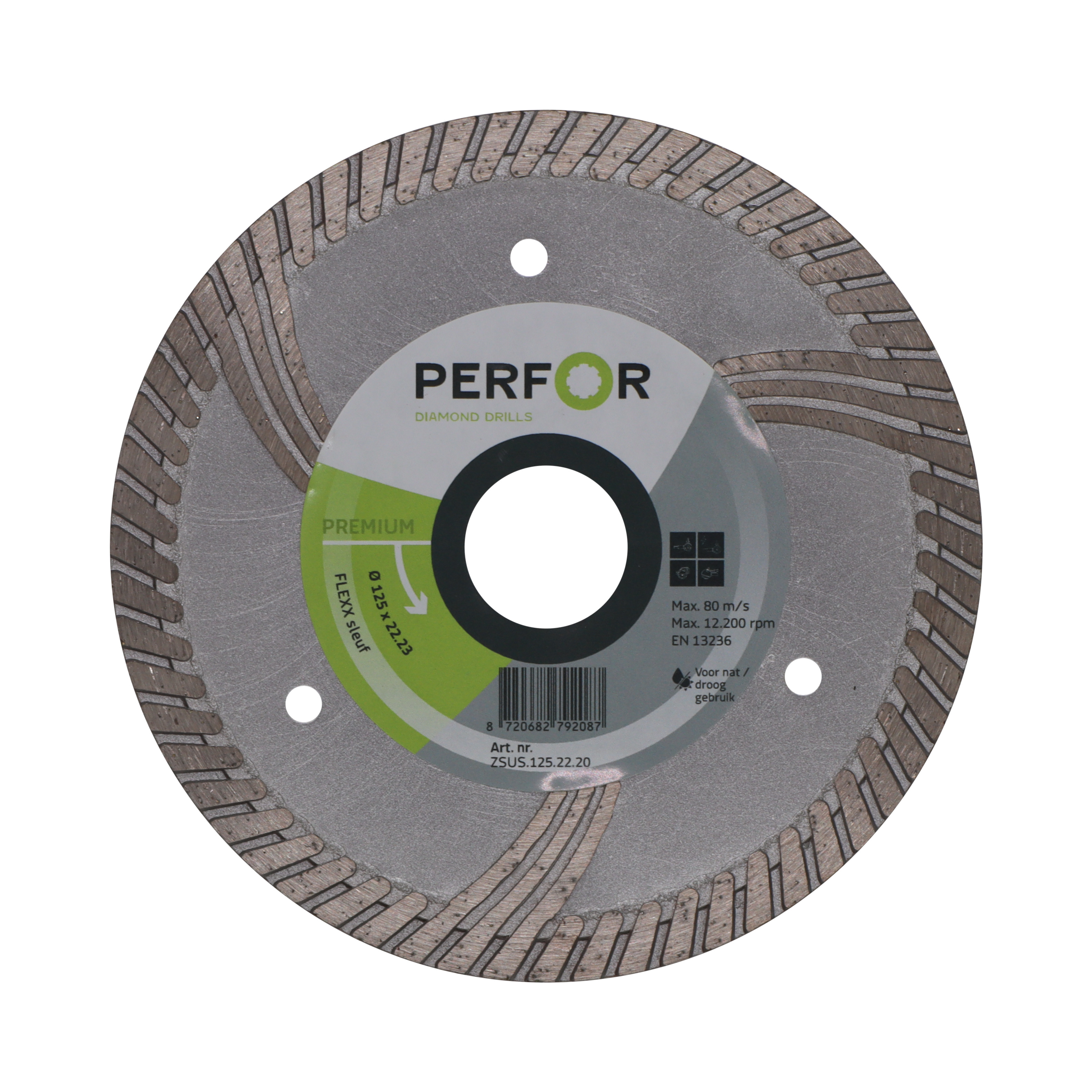 Zaagblad FLEXX sleuf 125 asgat 22.23 ZSUS.125.22.20