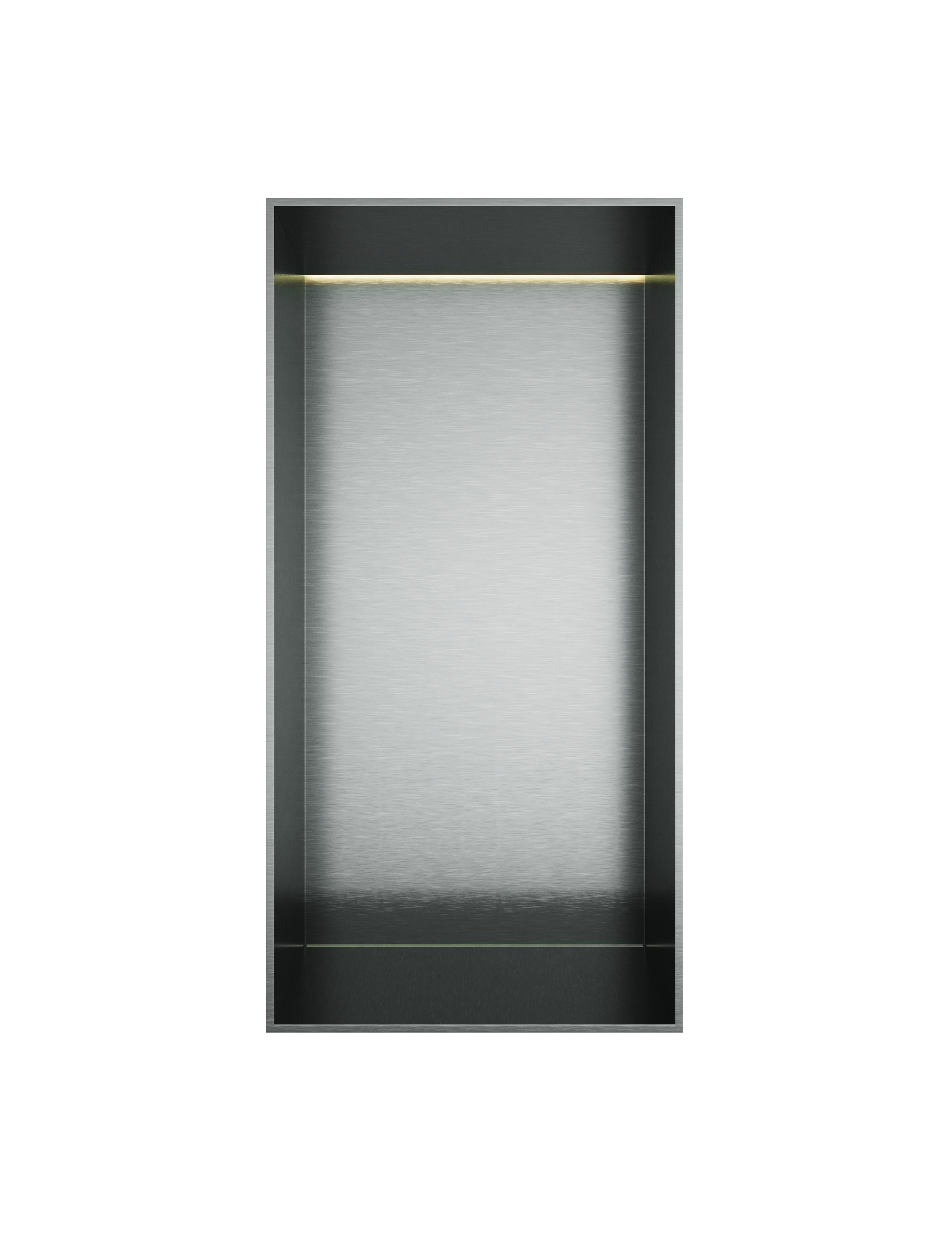 Hotbath More inbouwbox of inbouwnis 30x15x10cm frameless + LED BOX015FLIX RVS 316