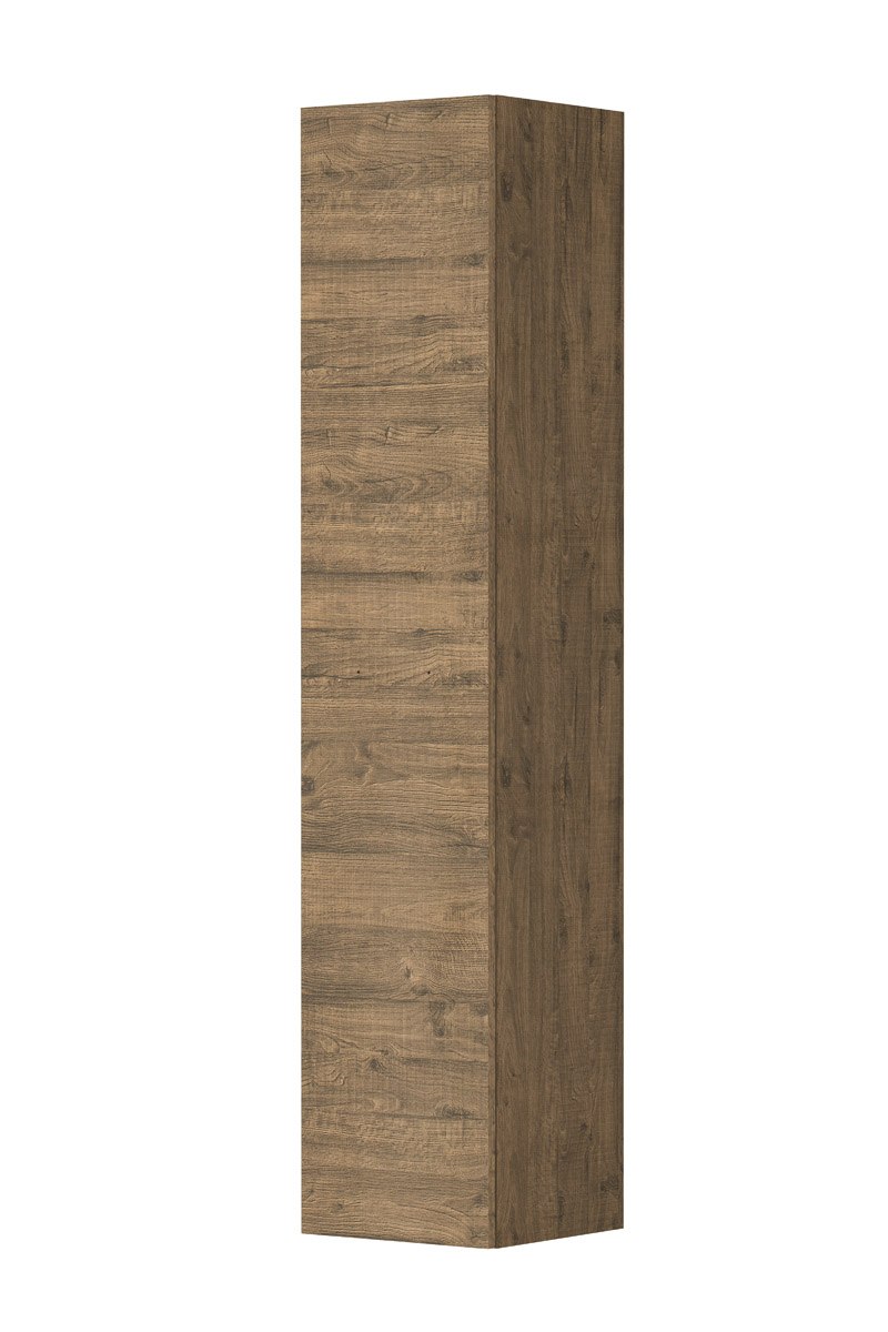 INK hoge kast met greep hout decor 1 deur links- of rechtsdraaiend 1102070 Naturel eiken H1690xB350xD350