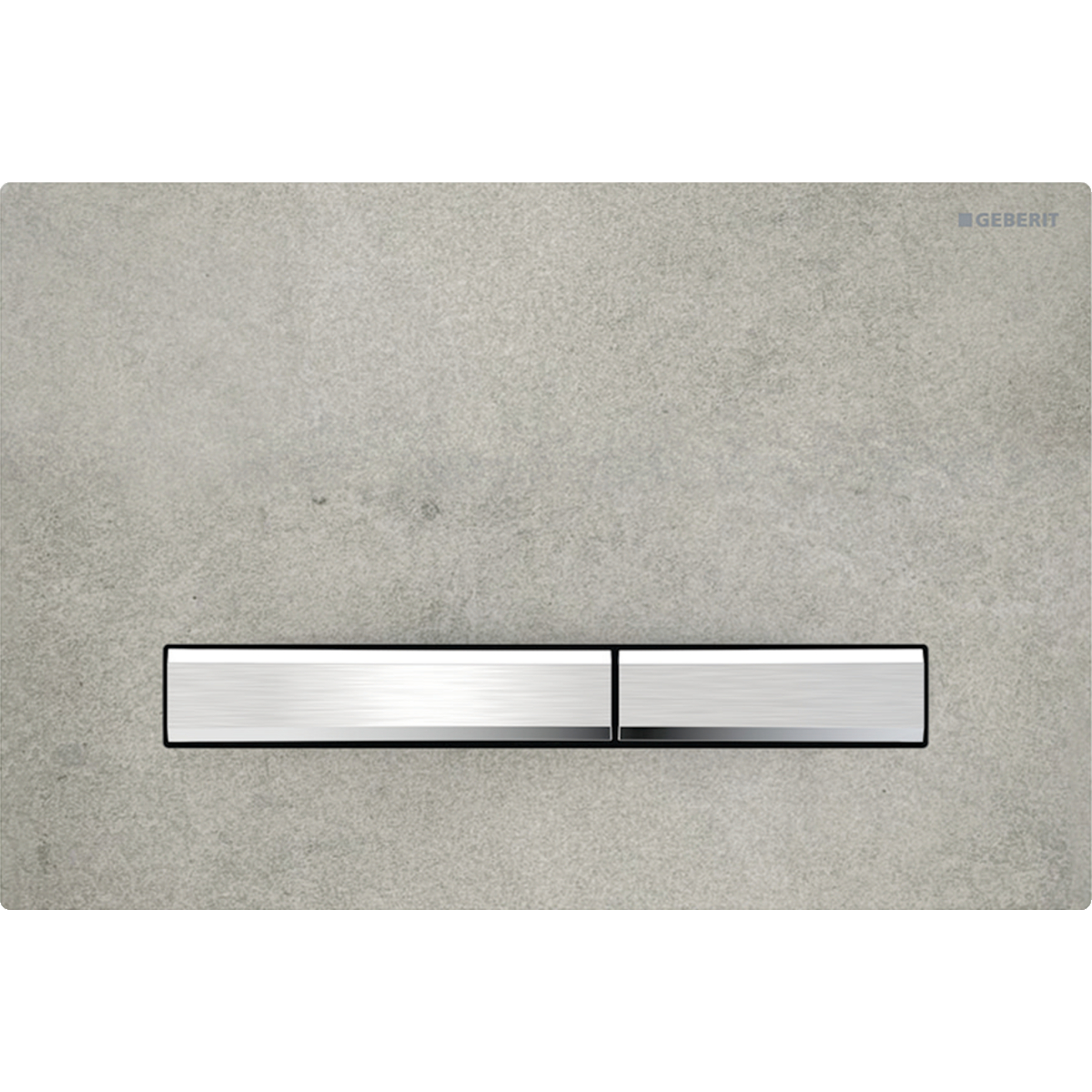 Geberit Sigma50 bedieningsplaat 2- toets square chroom - betonlook 115.788.JV.2
