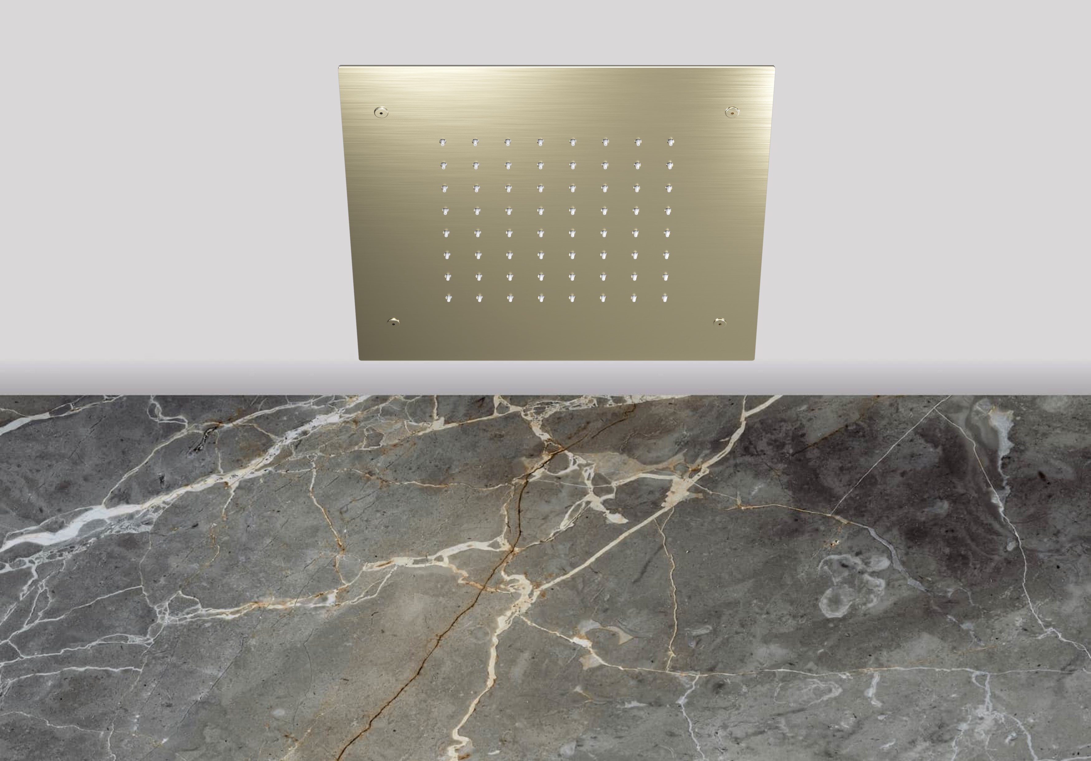 Lagoo Nesso Hoofddouche Showerlicious 300 x 300 N8230PG Brushed Champagne PVD