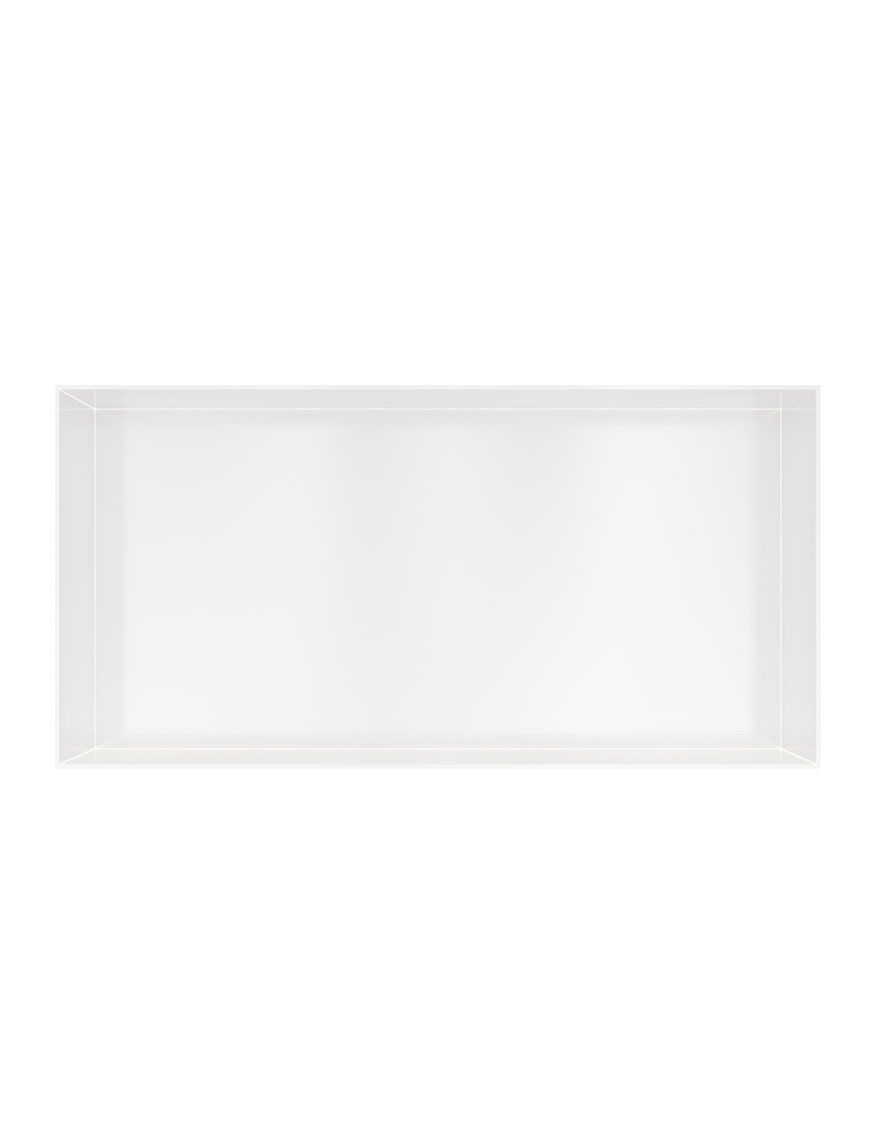 Hotbath More inbouwbox of inbouwnis 30x60x10cm frameless BOX060FWH Mat wit