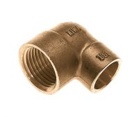 Messing soldeer schroefknie 1/2x15